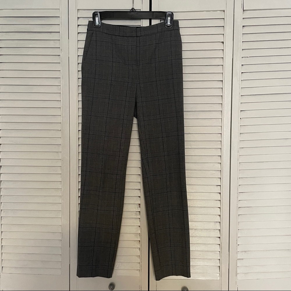 Zara Basic Cropped Checkered Slacks S - image 2